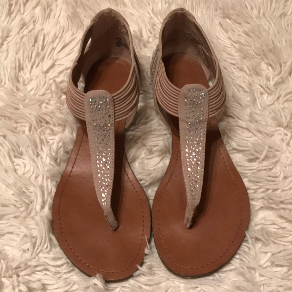 Sparkly Thong Sandals
